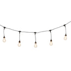 20 Drop Bulb Vintage Style Premium Solar Festoon Lights