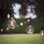 20 Warm White Vintage Style Solar Festoon Lights
