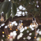 20 Warm White Vintage Style Solar Festoon Lights