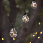 20 Warm White Vintage Style Solar Festoon Lights