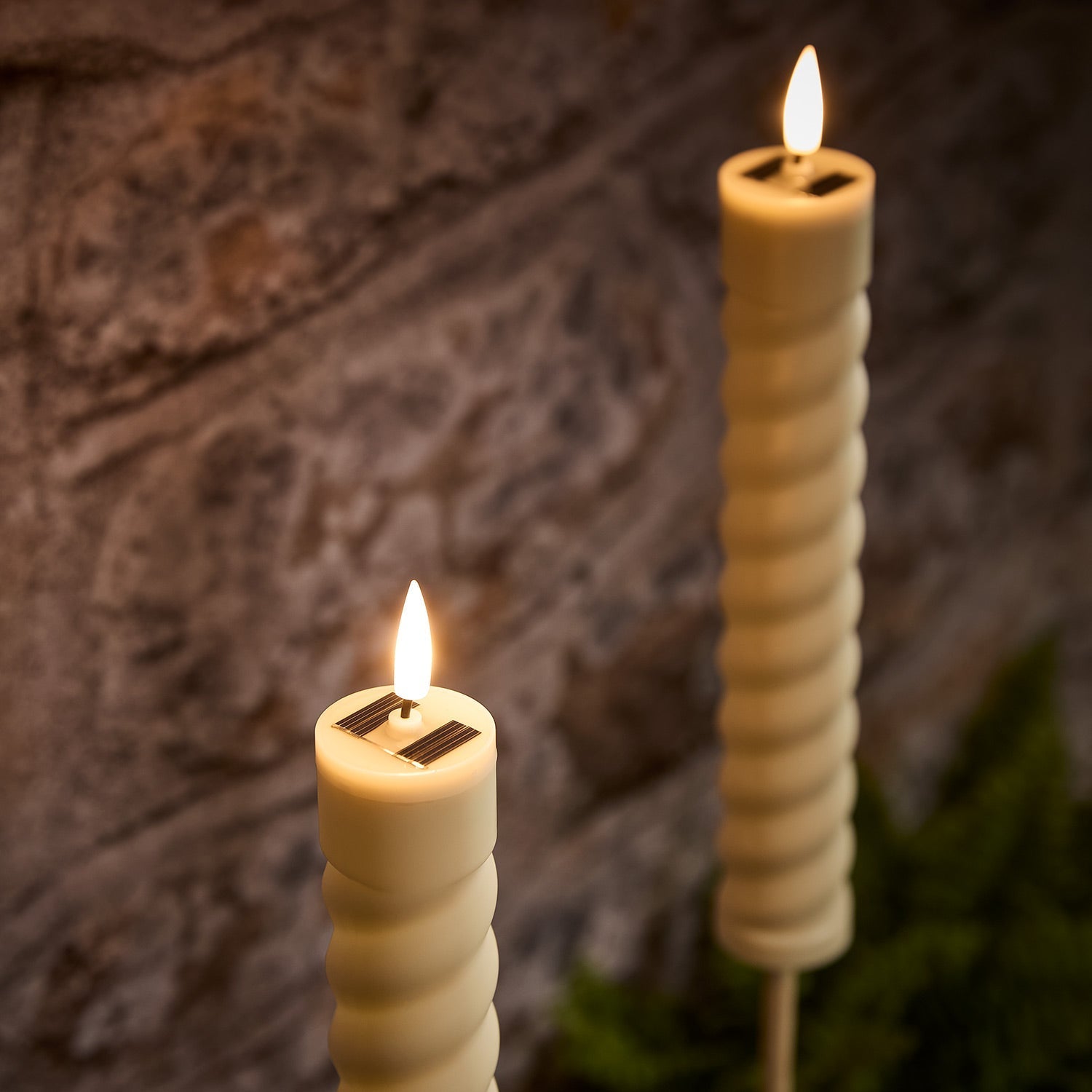 2 TruGlow® Solar Tiki Torches