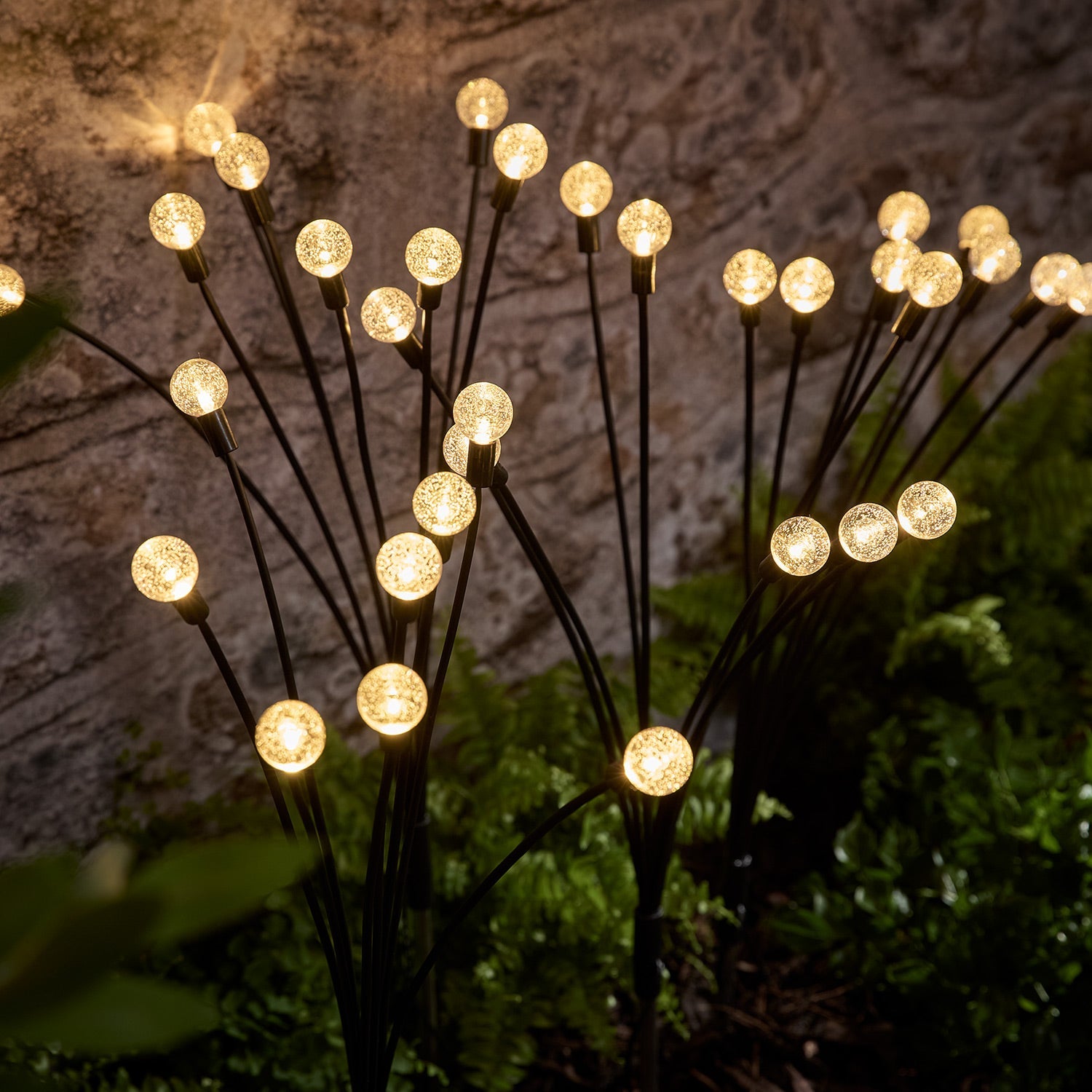 Pacific Wavy Bubble Solar Stake Light