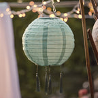 3 Pastel Lucena Tassel Hanging Solar Lanterns
