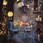 3 Pastel Lucena Tassel Hanging Solar Lanterns