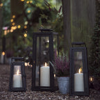 Regular Porto Solar Metal Lantern with TruGlow® Candle