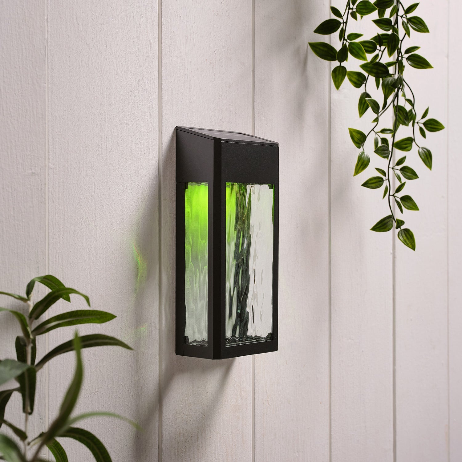 Glass Solar Wall Light