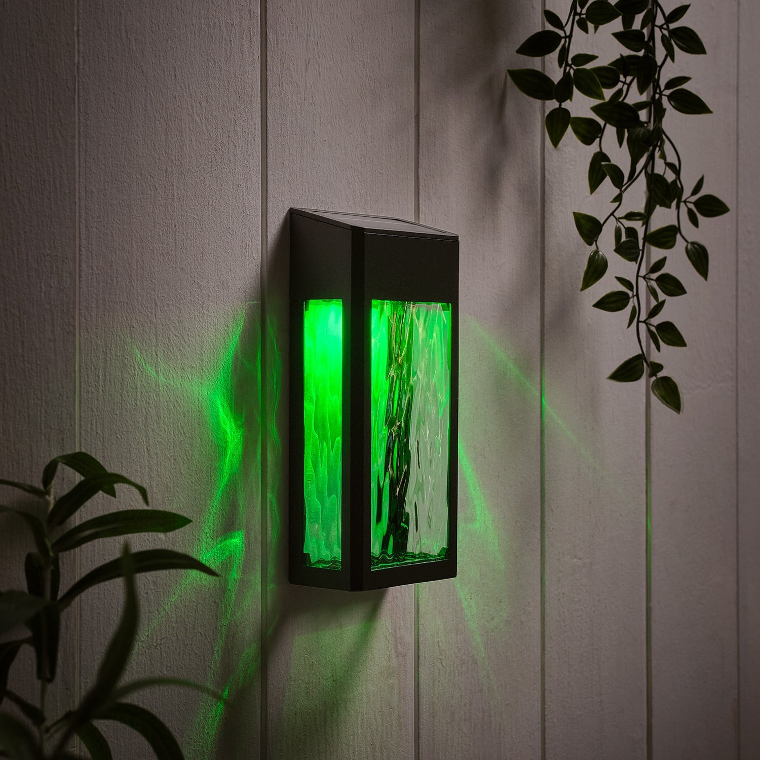 Glass Solar Wall Light