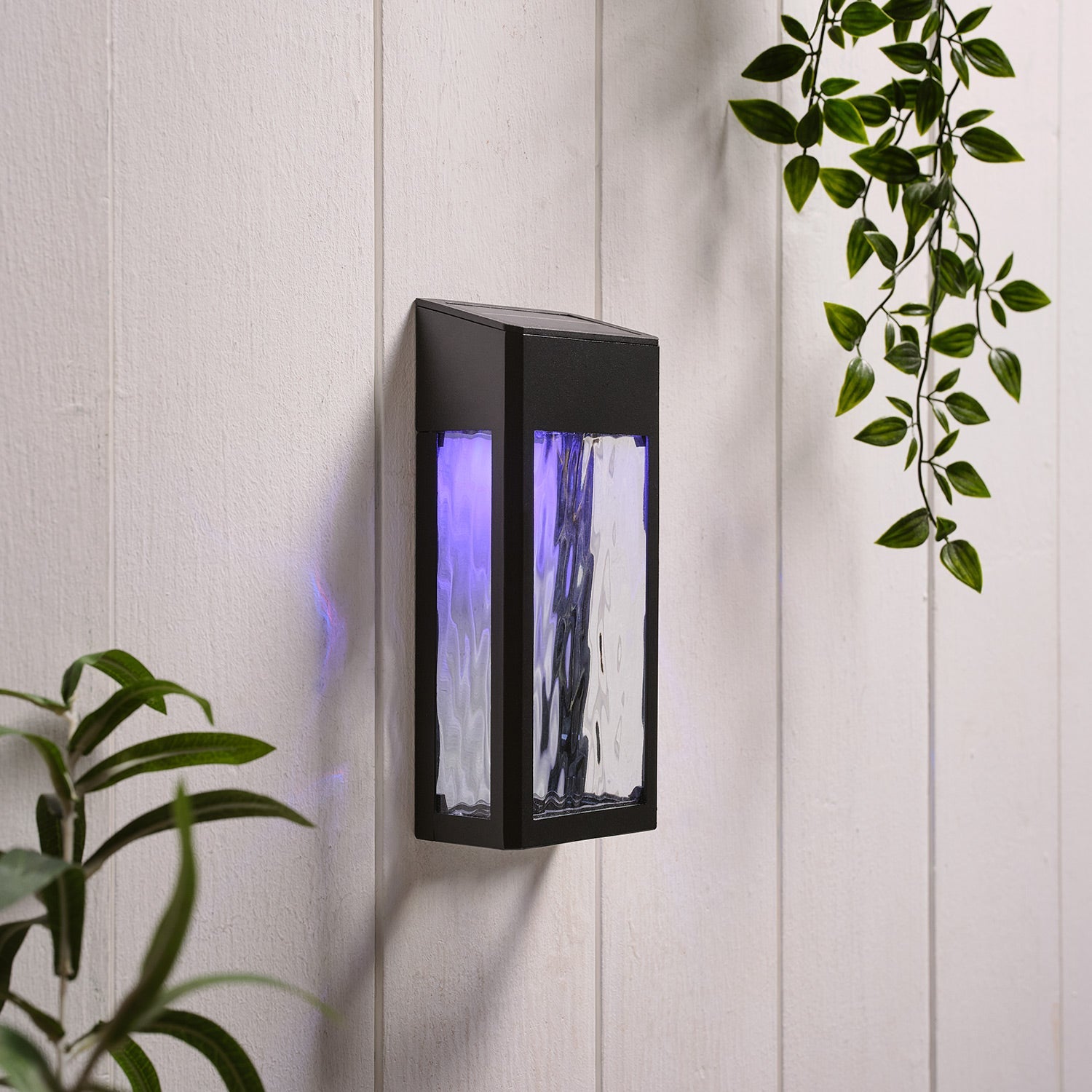Glass Solar Wall Light