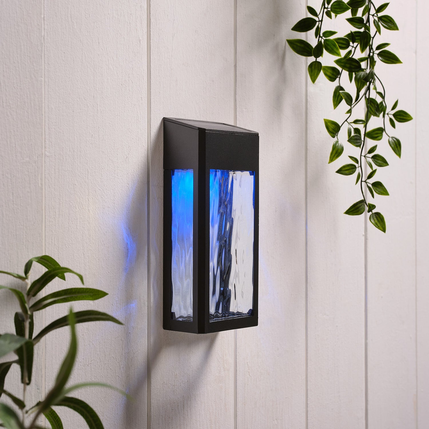 Glass Solar Wall Light