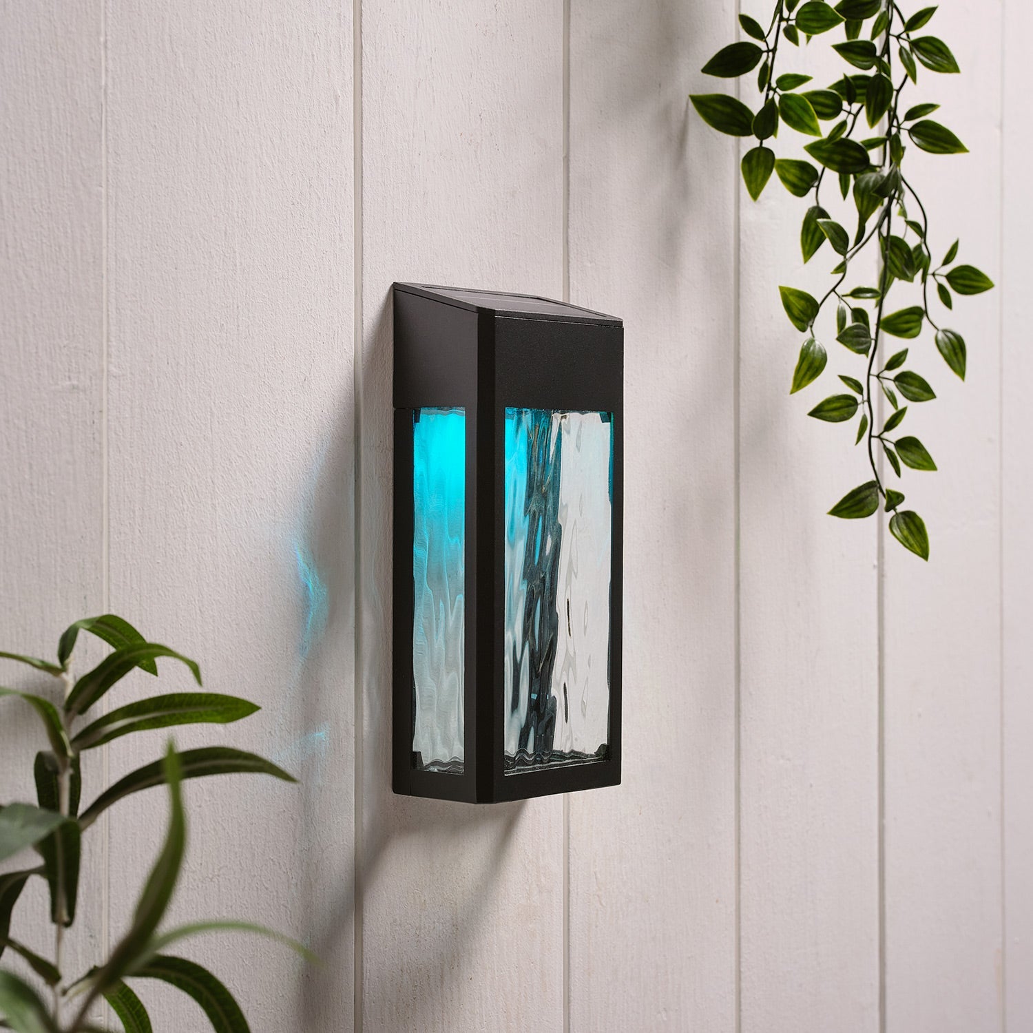 Glass Solar Wall Light