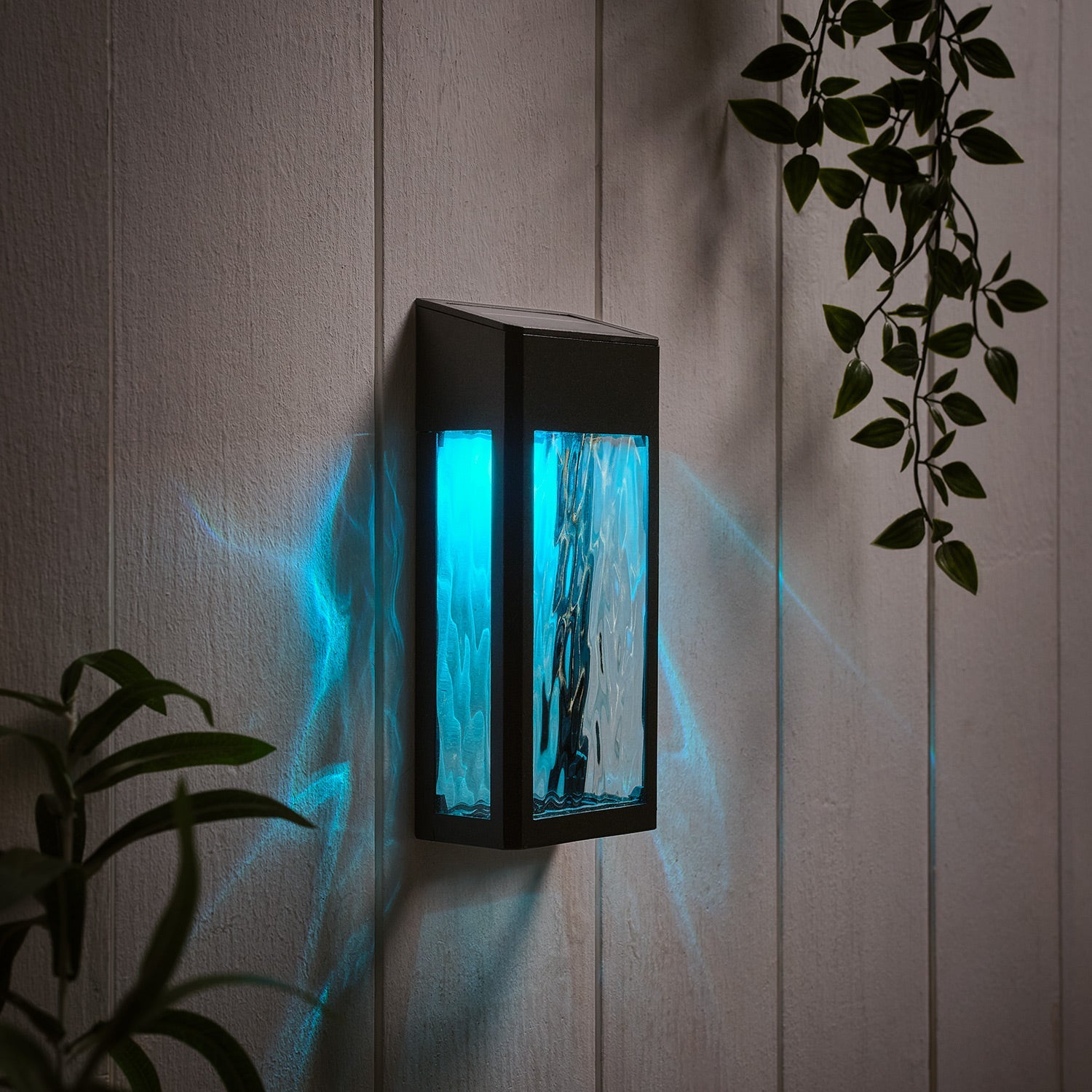 Glass Solar Wall Light