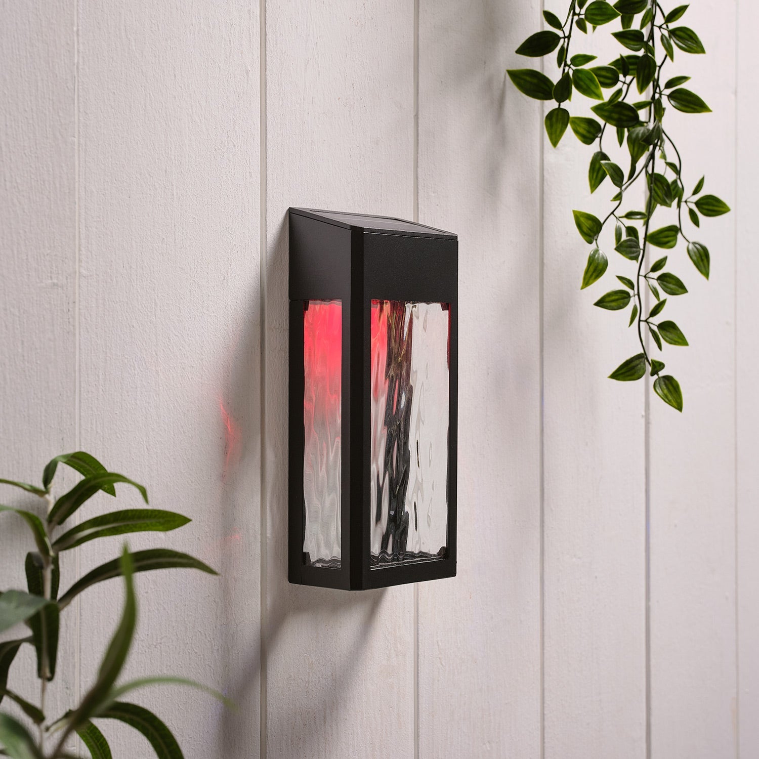 Glass Solar Wall Light