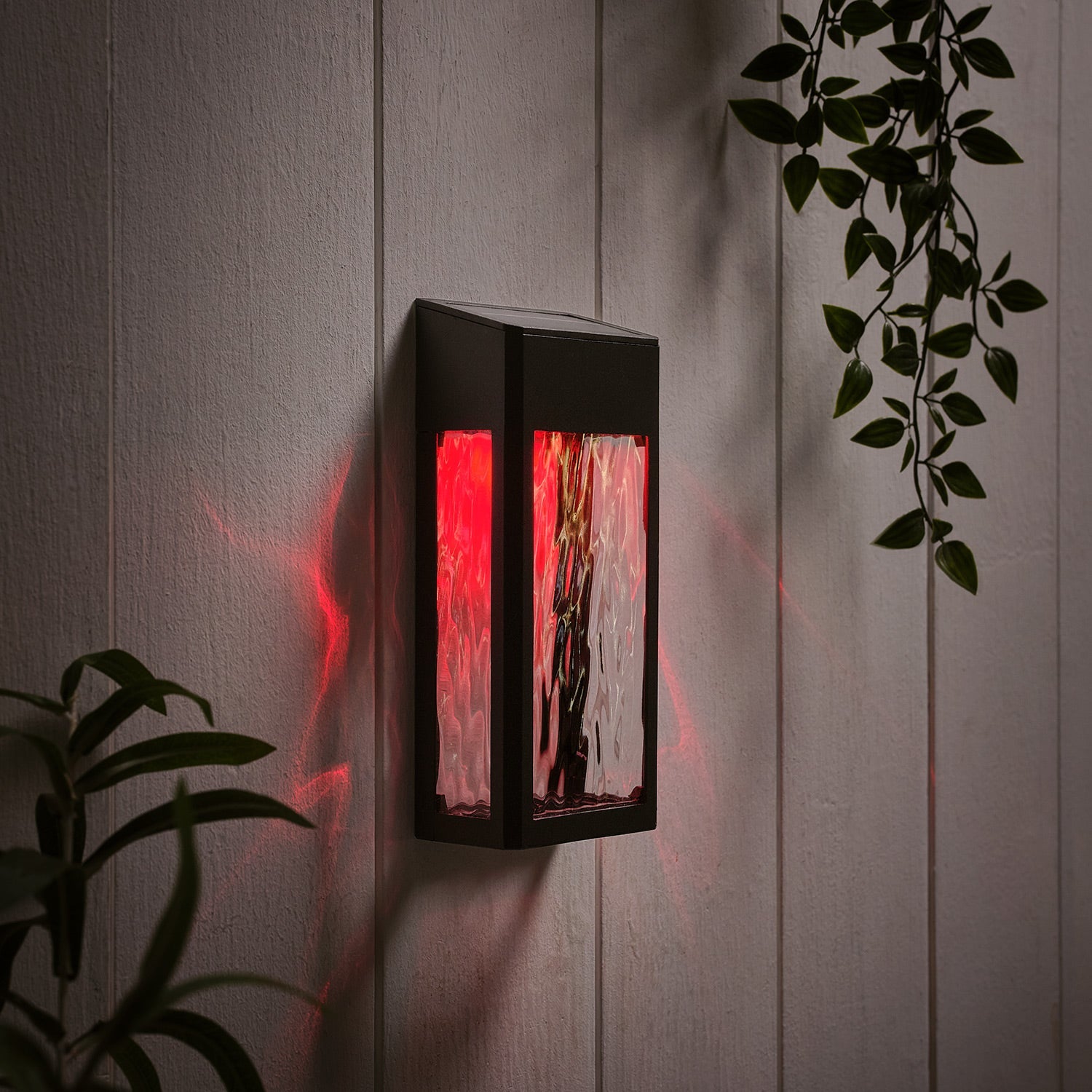 Glass Solar Wall Light