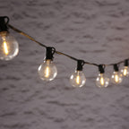 20 Warm White Connectable Solar Festoon Lights with Mini Stakes
