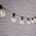 20 Warm White Connectable Solar Festoon Lights with Mini Stakes