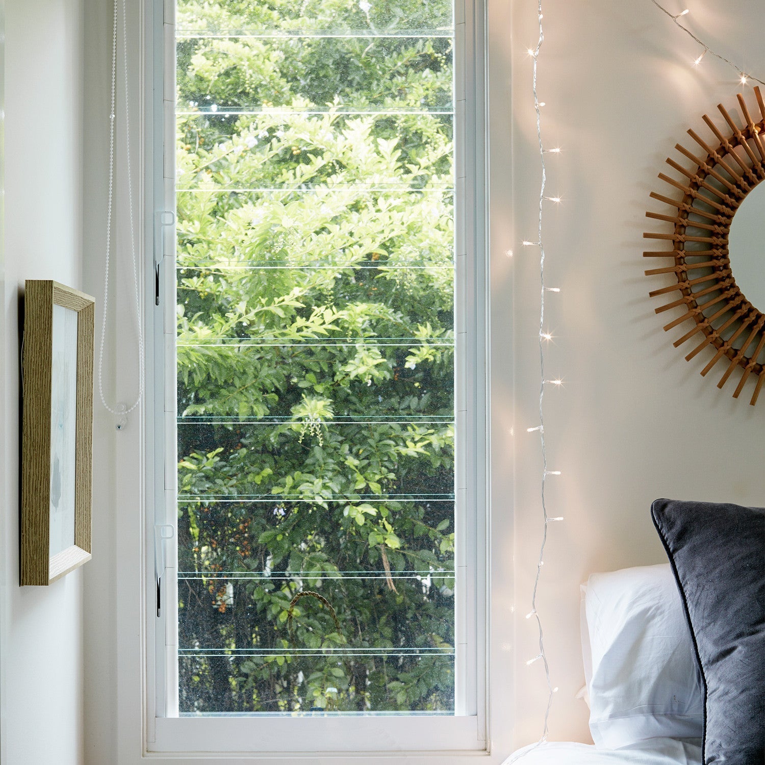 100 Warm White LED Fairy Lights On Clear Cable