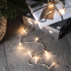 100 Warm White LED Fairy Lights On Clear Cable