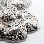 20 LED Silver Filigree Heart Indoor Fairy Lights