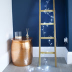 50 White LED Fairy Lights On Clear Cable