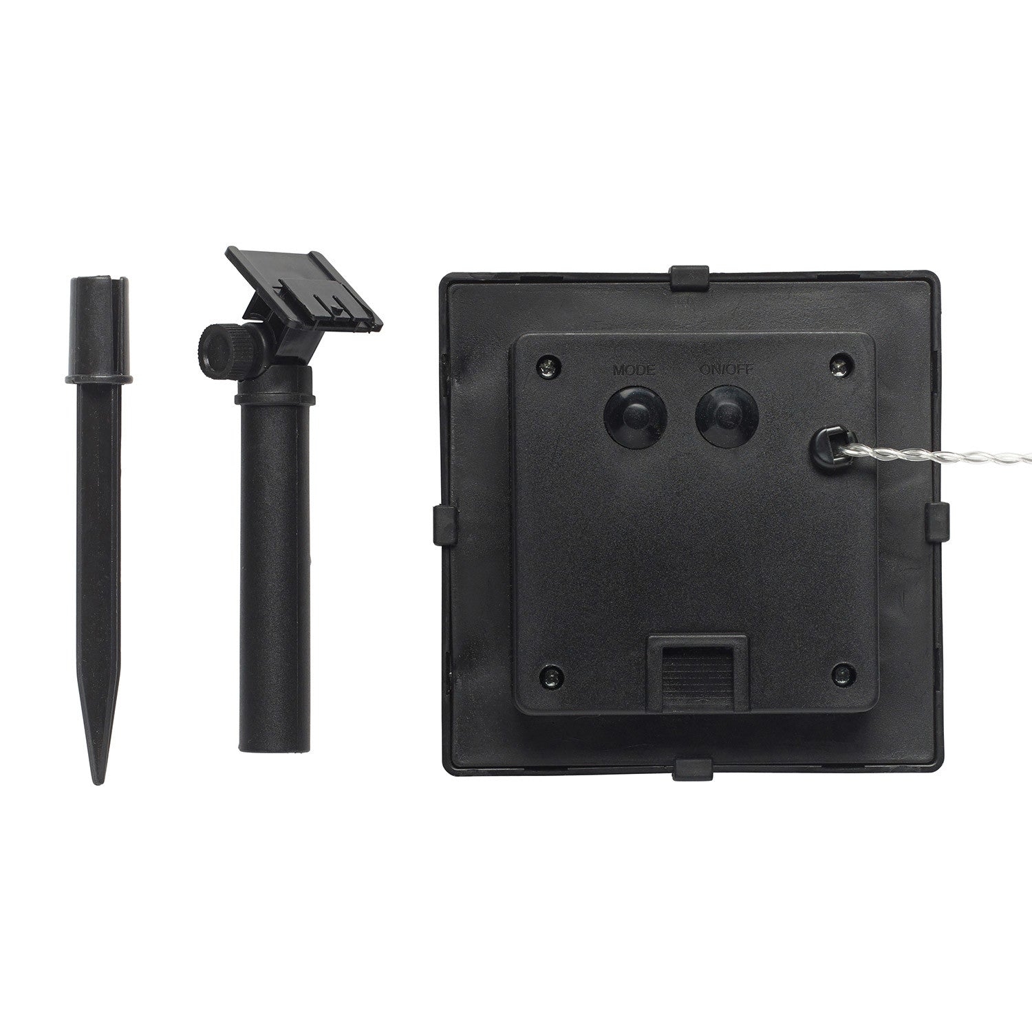 100 Warm White LED Solar Net Light Clear Cable