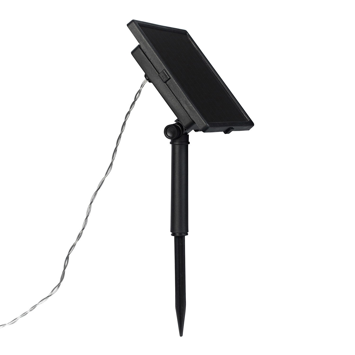 100 Warm White LED Solar Net Light Clear Cable