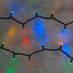 Plus Connect 60m 600 Multi Coloured Connectable Fairy Lights Black Cable