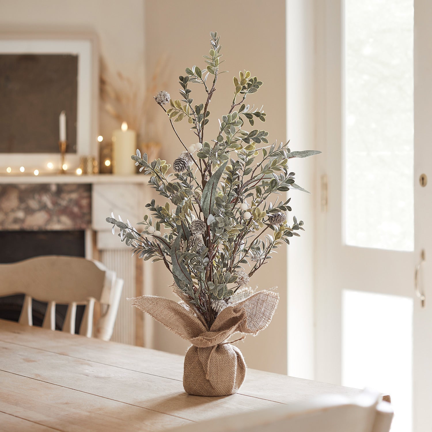 63cm White Berry Mini Christmas Tree