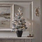 60cm Pre Lit Snowy Christmas Tree