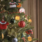 Set of 2 Knitted Jumper Christmas Decorations