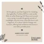 TruGlow AIR® Portable Candle Diffuser & Dark Amber & Sandalwood TruGlow AIR® Diffuser Oil Bundle