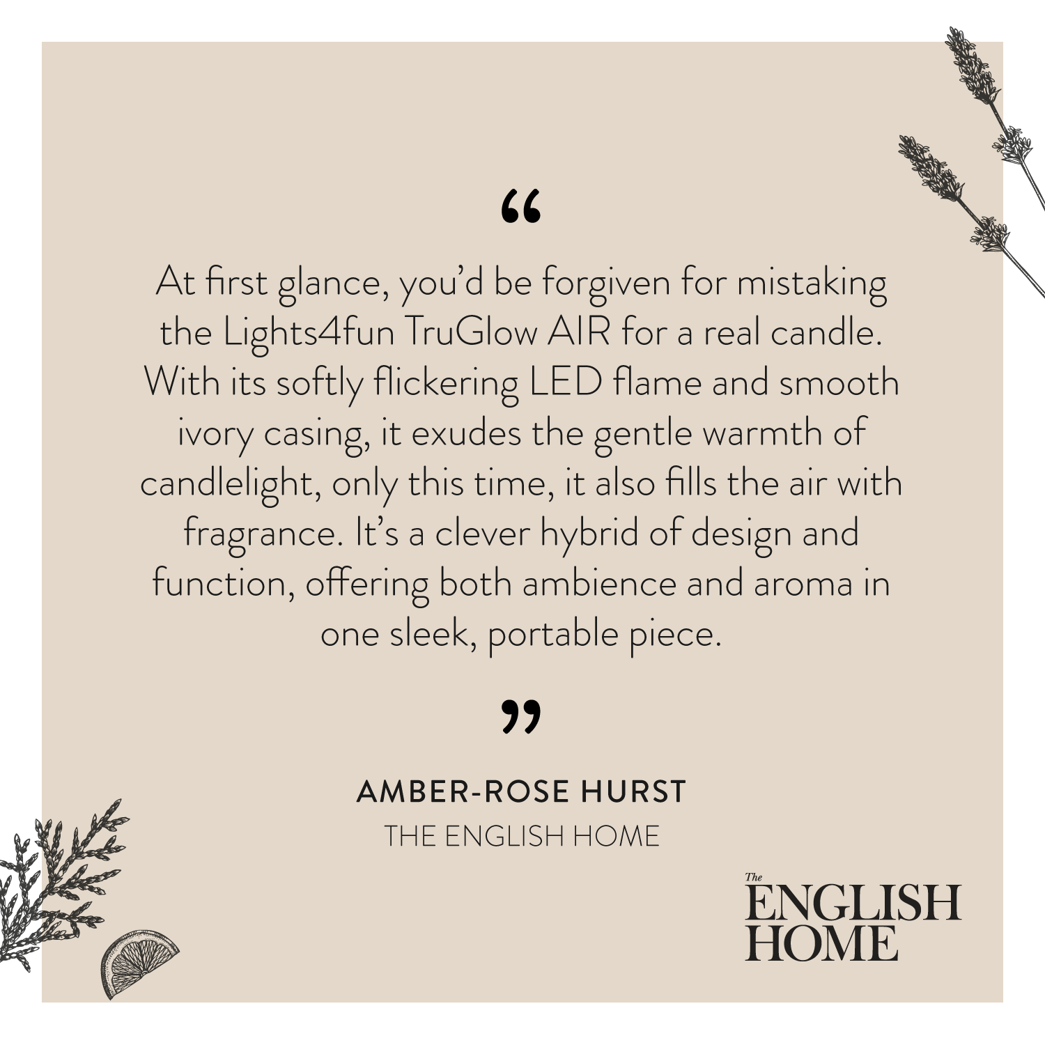 TruGlow AIR® Portable Candle Diffuser & Dark Amber & Sandalwood TruGlow AIR® Diffuser Oil Bundle