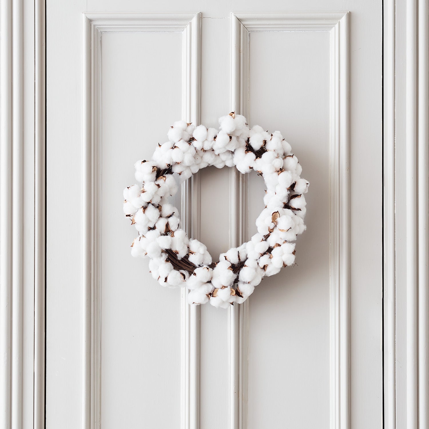 45cm Cotton Flower Wreath