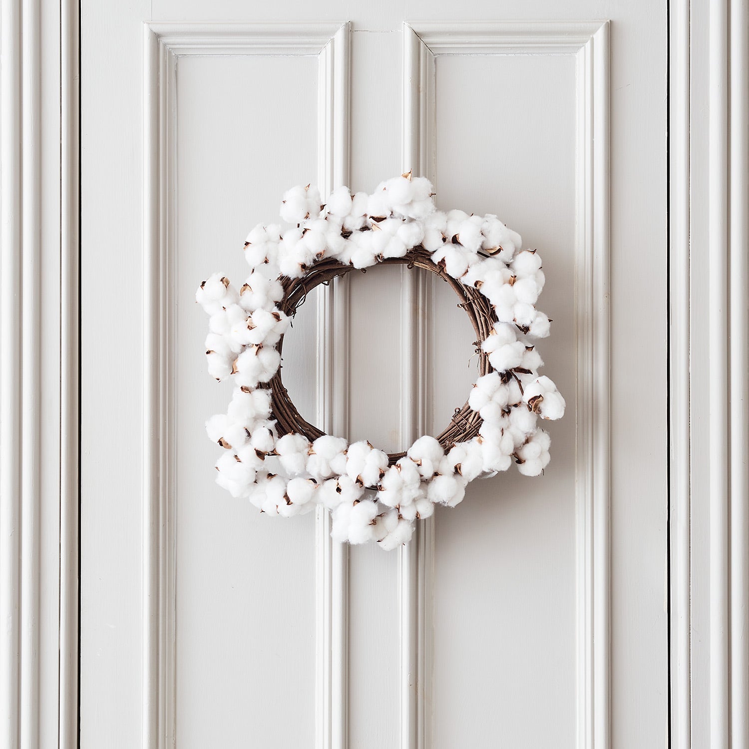45cm Cotton Flower Wreath