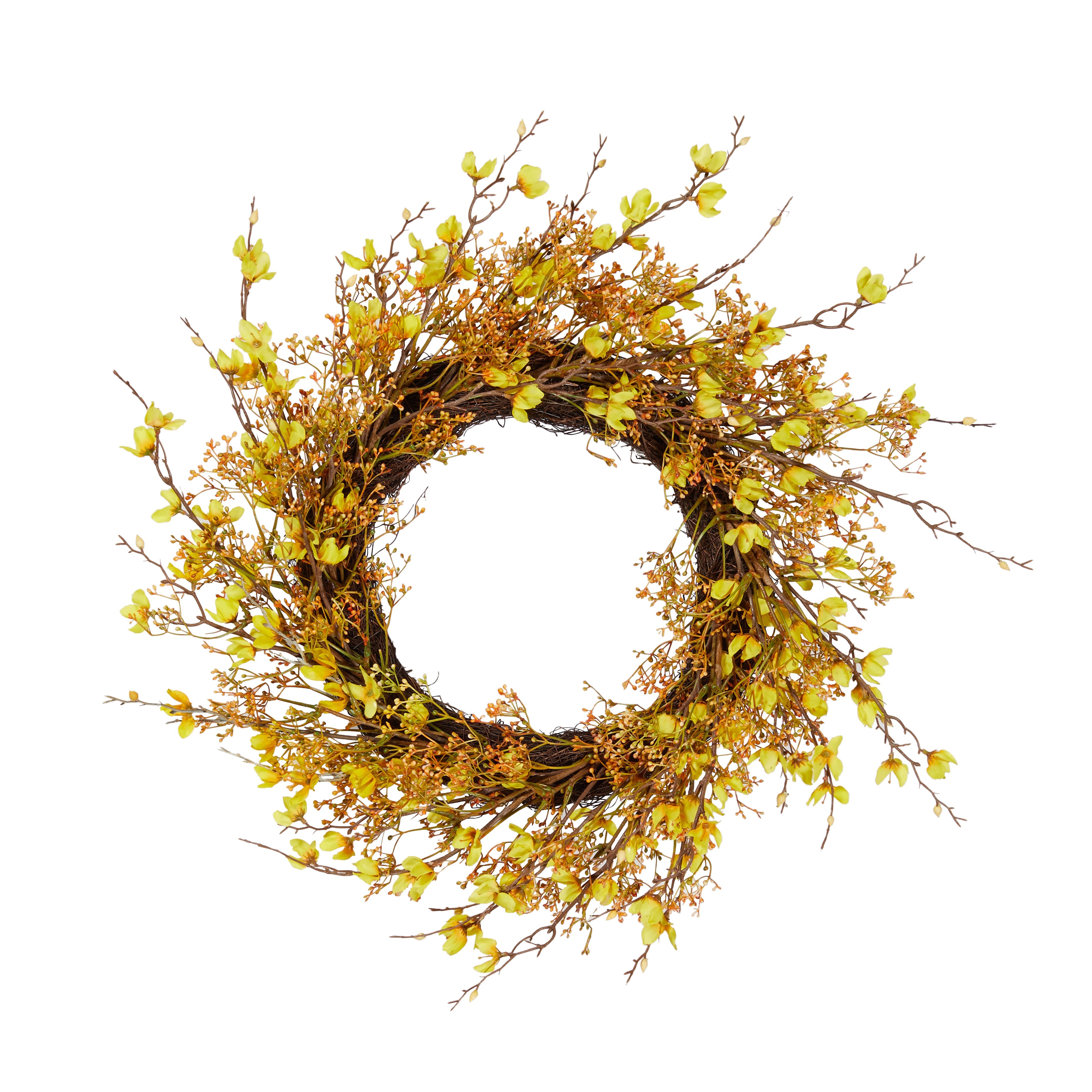 60cm Forsythia Flower Spring Wreath