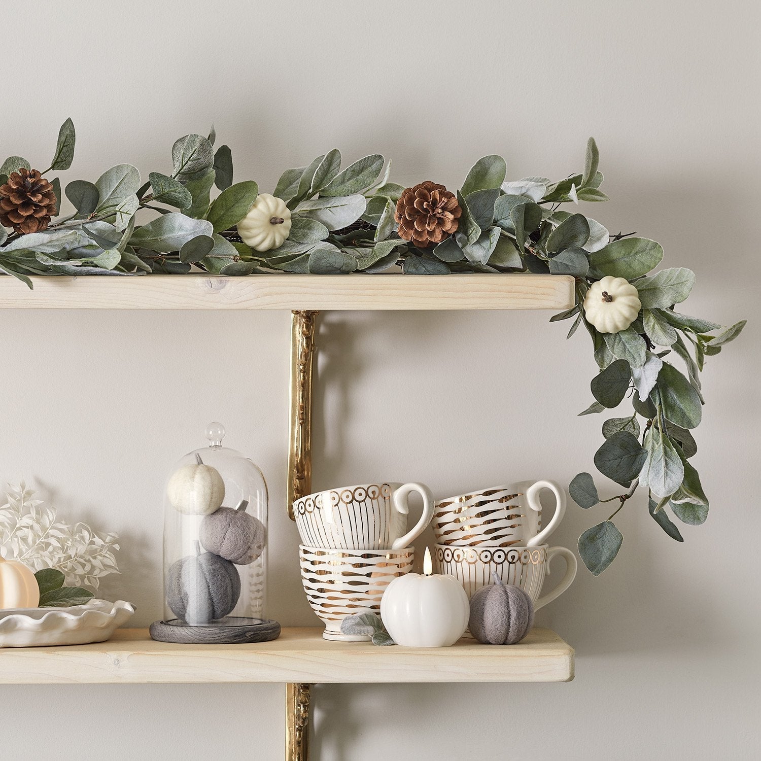 1.5m Pumpkin & Pinecone Autumn Garland