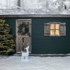 90cm Swinsty Doe & Fawn Acrylic Light Up Reindeer Duo