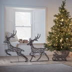 86cm Studley Light Up Reindeer & Sleigh