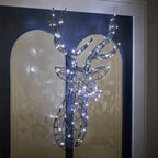 80cm Harlow Rattan Stag's Head Dual Colour LED Wall Light