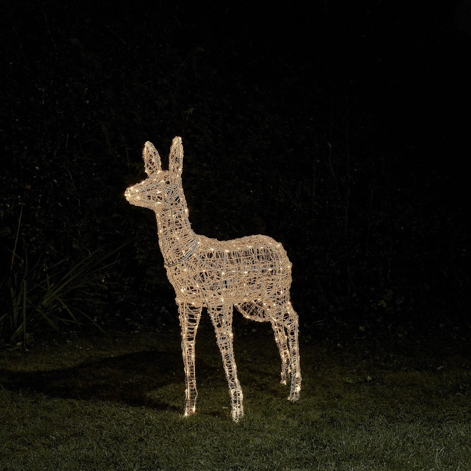 1.05m Swinsty Doe Dual Colour LED Battery Operated Outdoor Reindeer