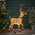 1m Reindeer Battery Operated Light Up Christmas Figure