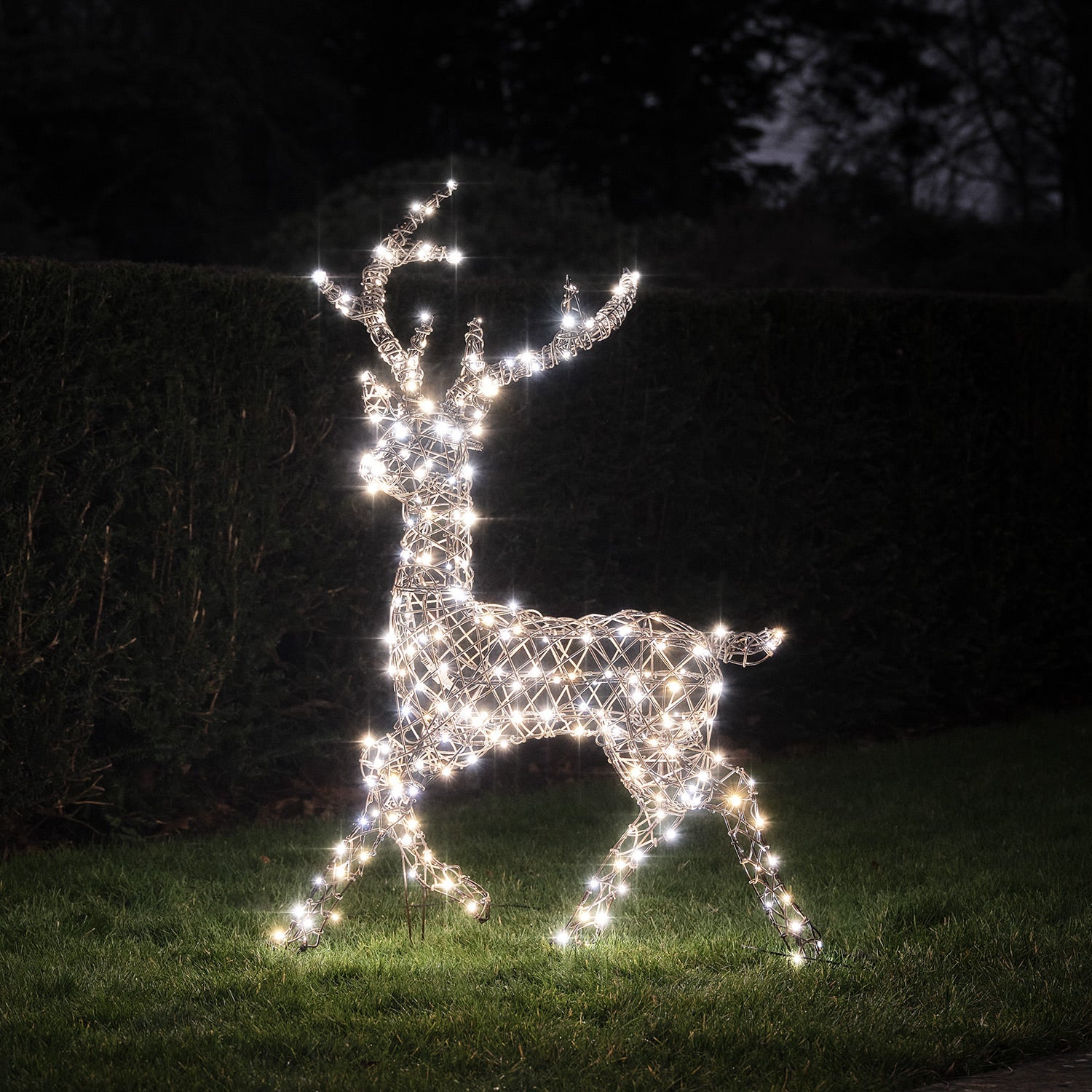 1.15m Dual LED Studley Stag Light Up Reindeer