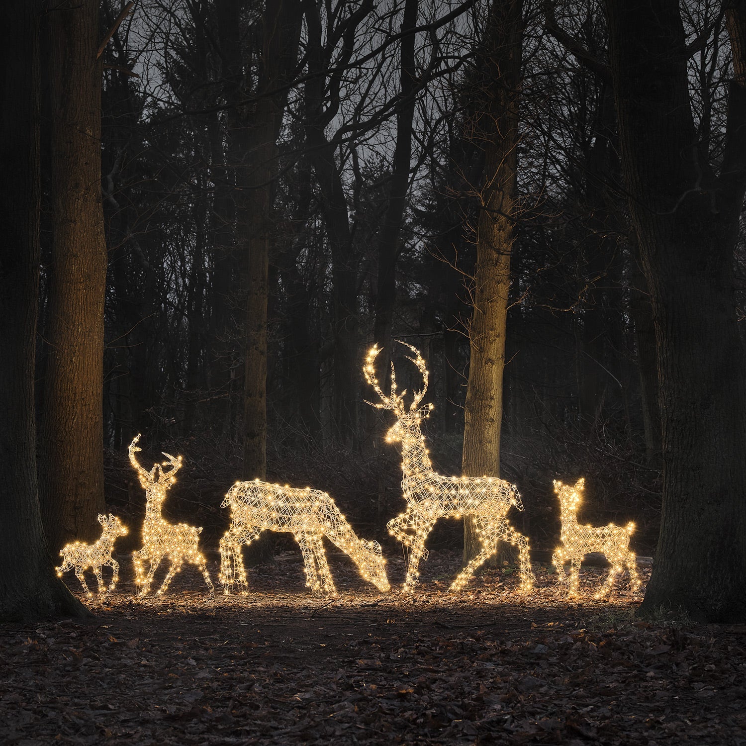1.15m Dual LED Studley Stag Light Up Reindeer