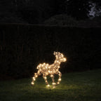 60cm Dual LED Studley Rattan Fawn Light Up Reindeer