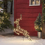 80cm Harlow Leaping Stag Light Up Reindeer