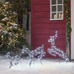 80cm Harlow Leaping Stag Light Up Reindeer