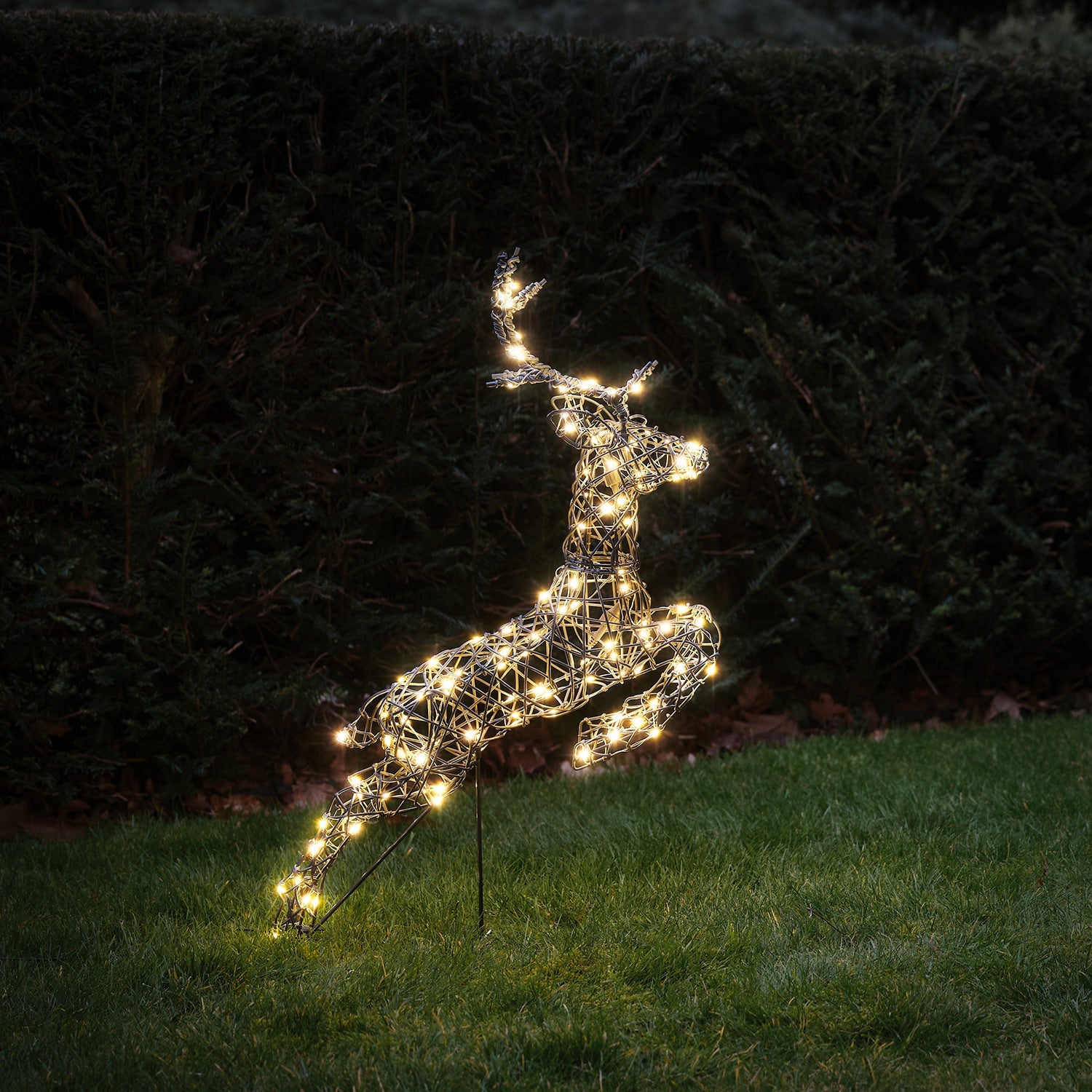 80cm Harlow Leaping Stag Light Up Reindeer