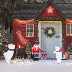 66cm Animated Skiing Polar Bear Figure