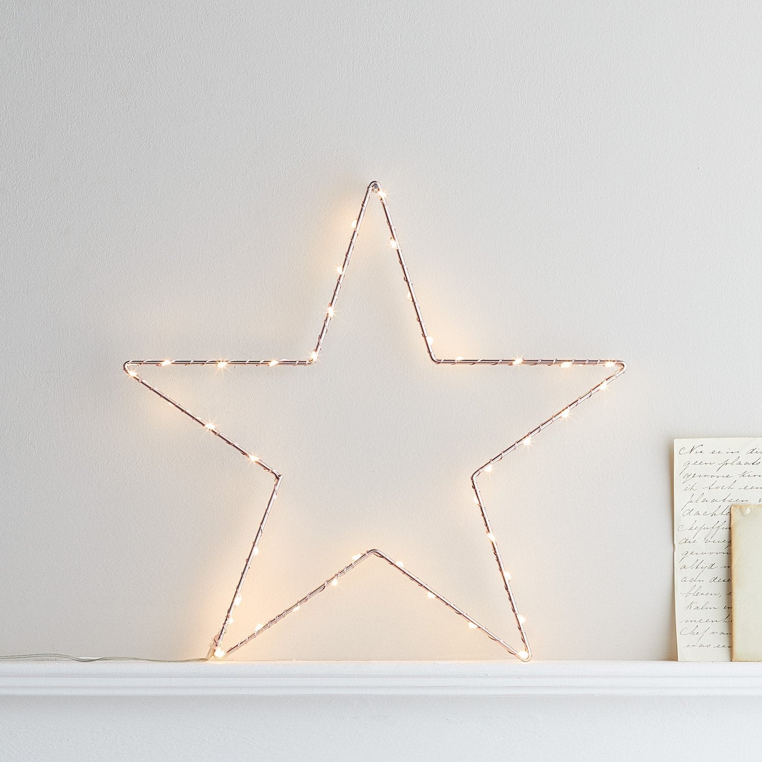 34cm Rose Gold Osby Star Window Light